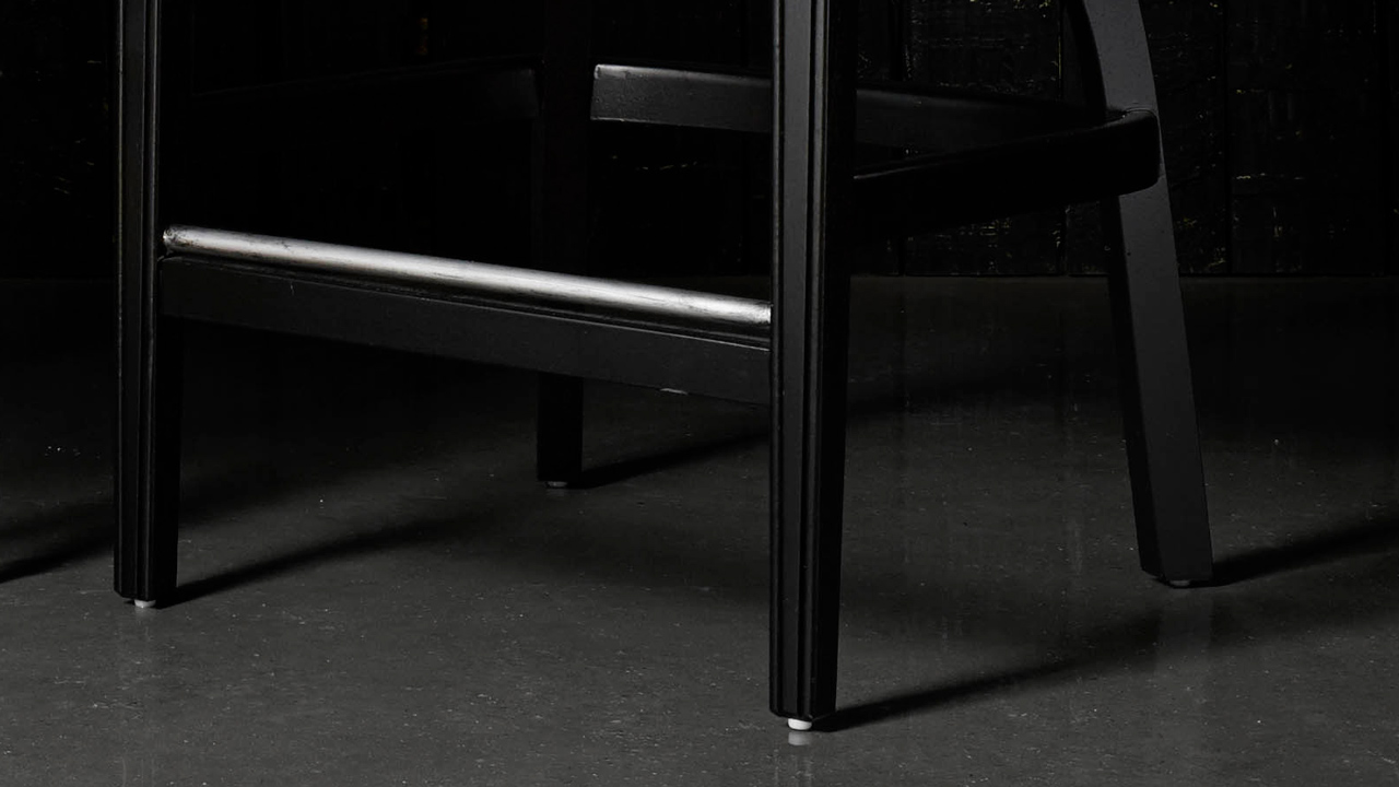 Belvedere Coal Leather Bar Stool