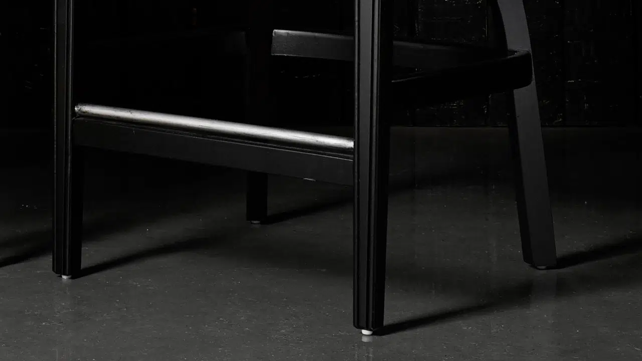 Belvedere Coal Leather Bar Stool