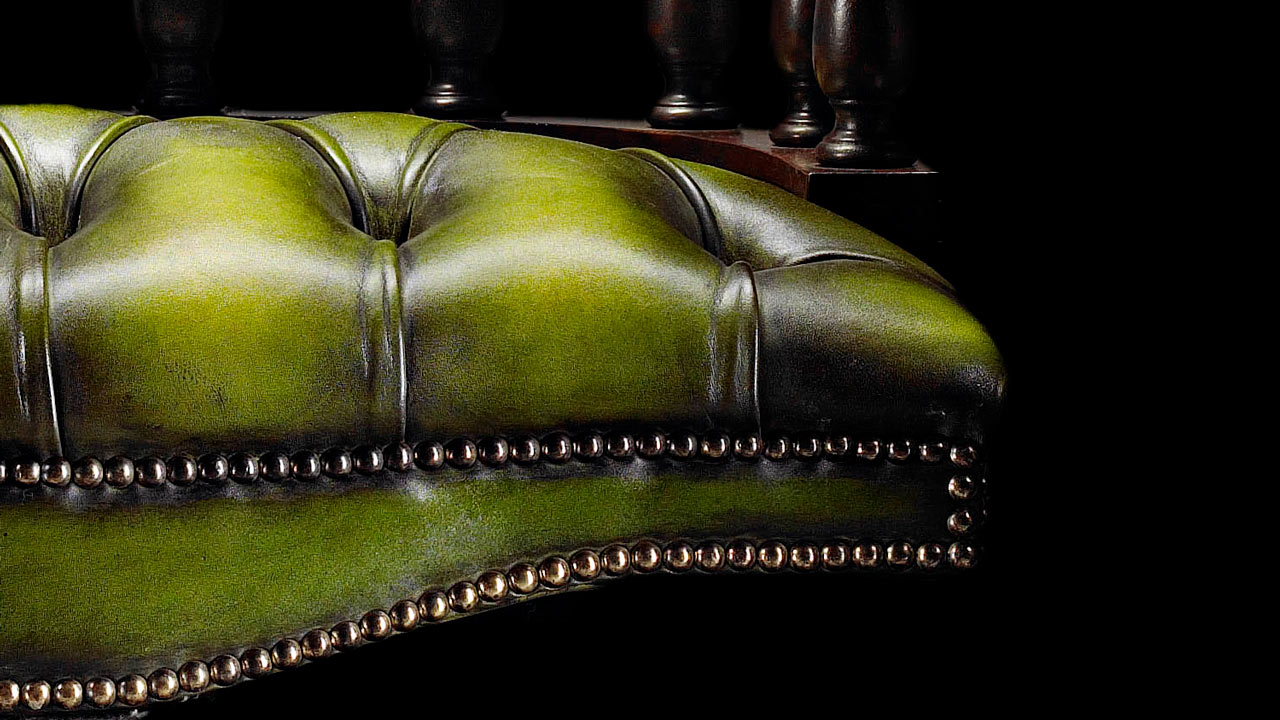 Captain Green Chesterfield Office Chair