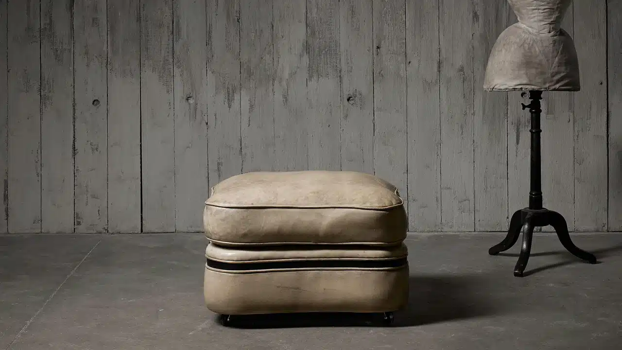 Cloud Leather Footstool