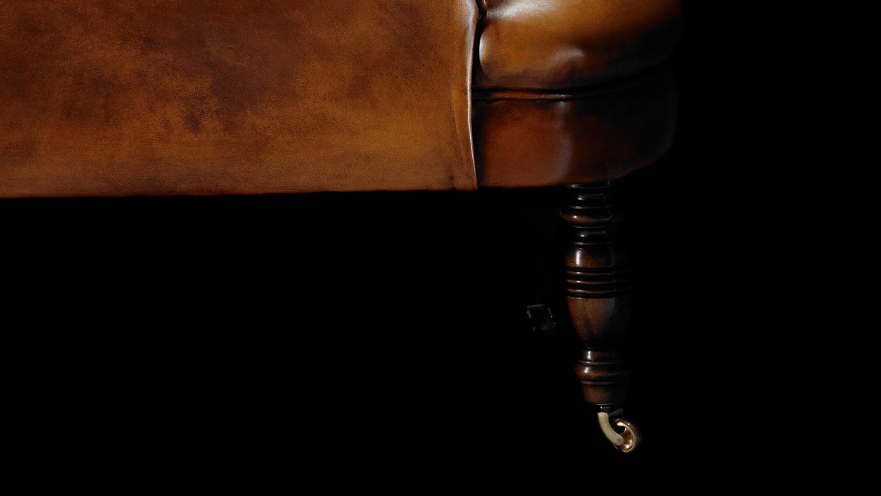 David Hume Gold Chesterfield Chair