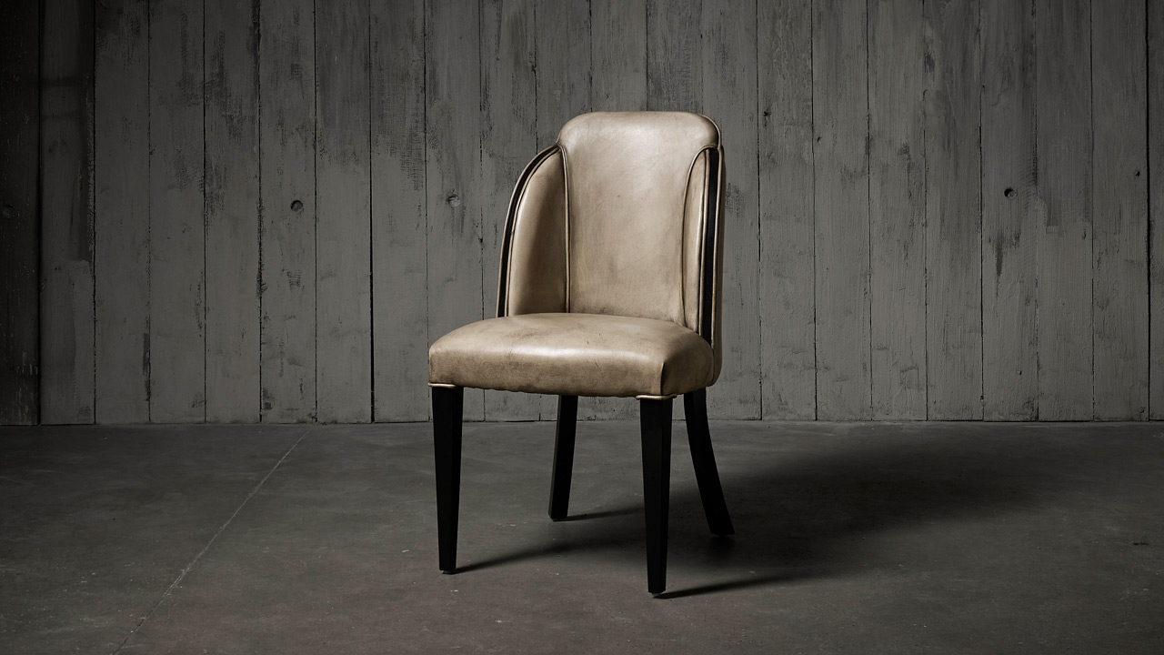 Deco Leather Diner Chair