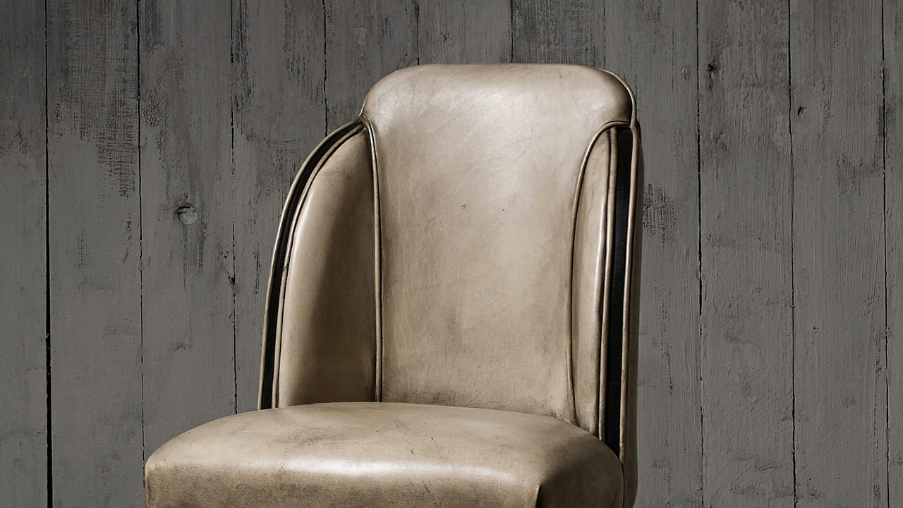 Deco Leather Diner Chair