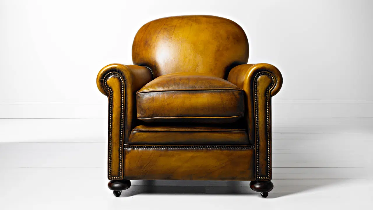 Deco Art Deco Leather Chair
