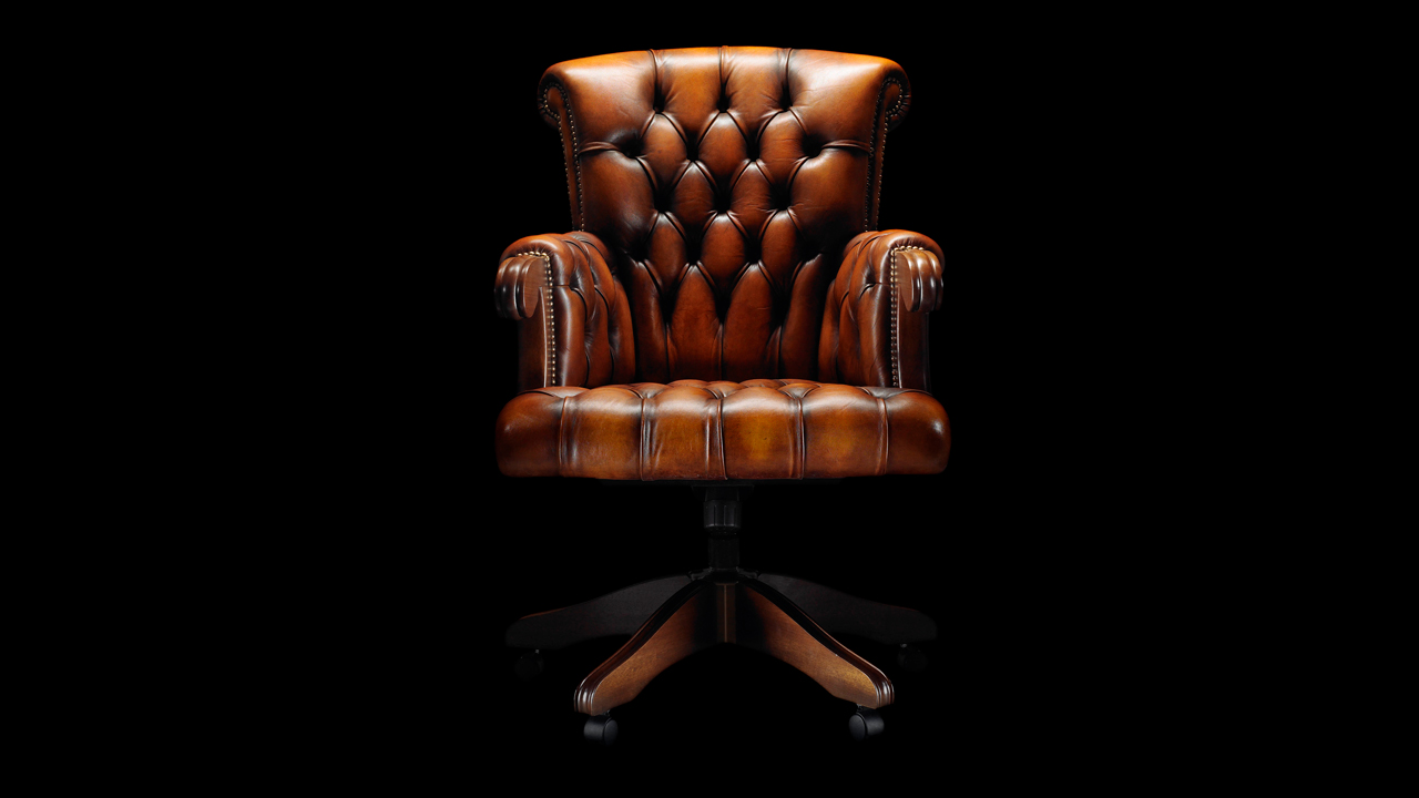 Duke Leather Chesterfield Office Chair