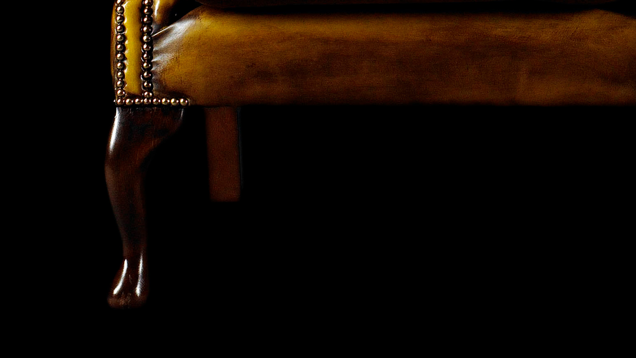 Edmund Burke Gold Chesterfield Sofa