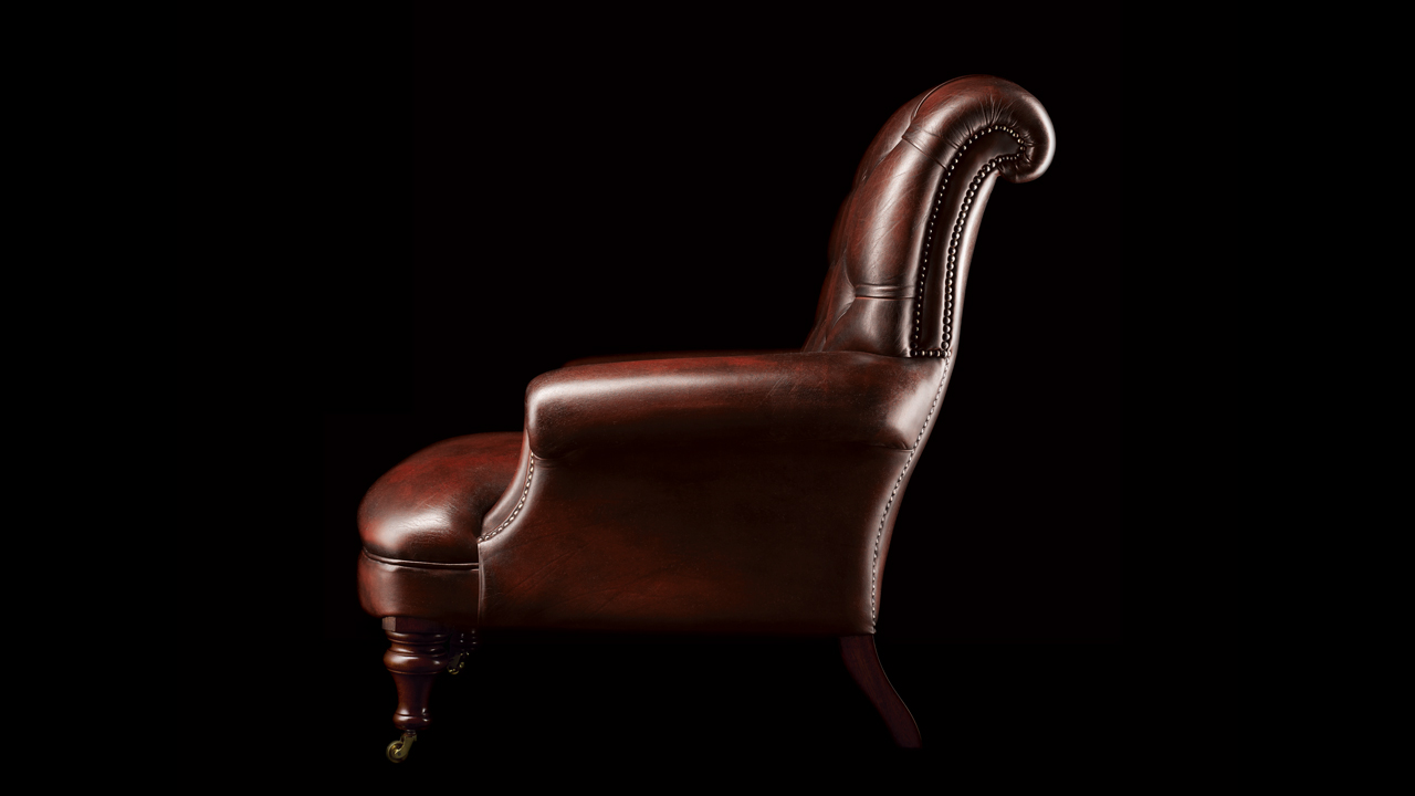 Havelock Ellis Leather Chesterfield Chair 