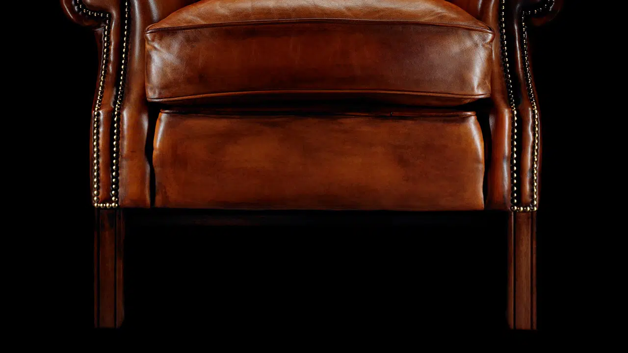 Fauteuil à oreilles en cuir Henry Thoreau