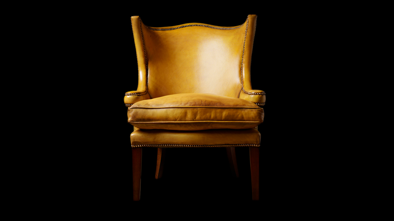 Jonathan Swift Gold Wing Chair
