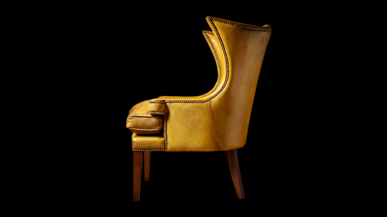 Jonathan Swift Gold Wing Chair