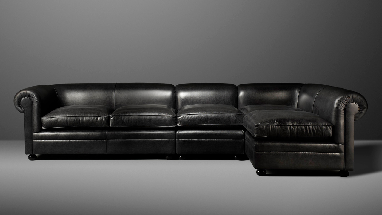 Manhattan Tailored Leather Corner Sofa