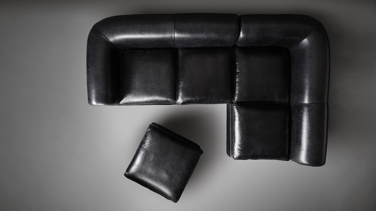 Manhattan Tailored Leather Sofa