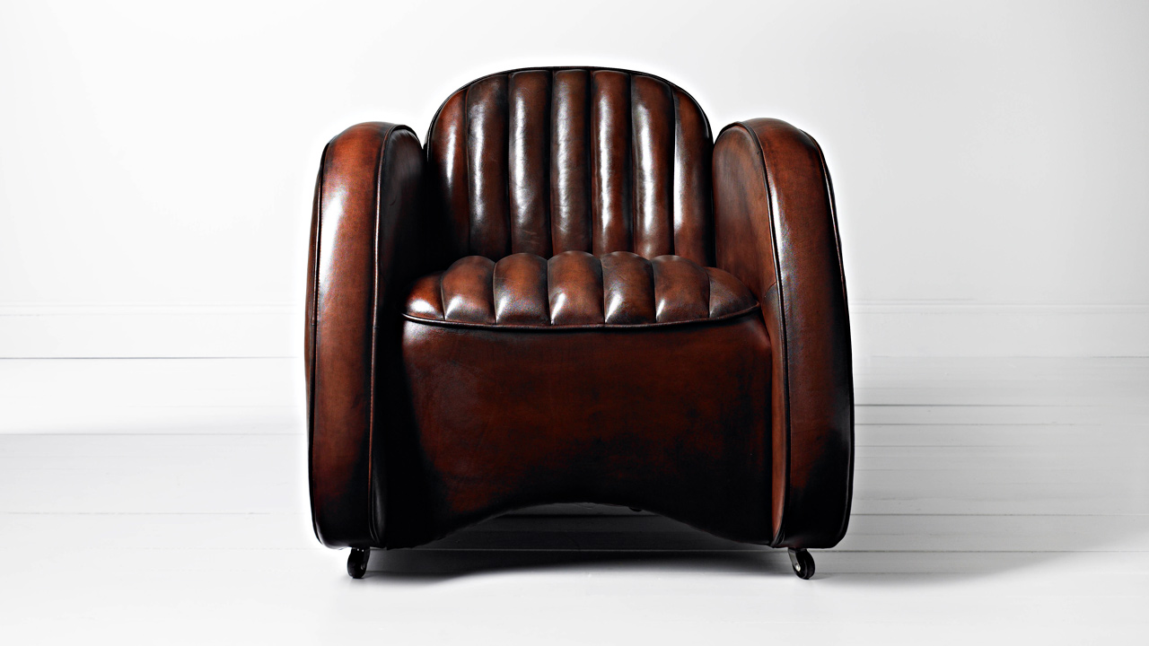 Mustang Chestnut Leather Chair