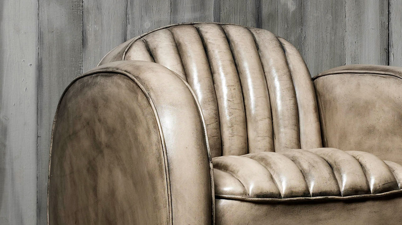 Mustang Bone Leather Chair