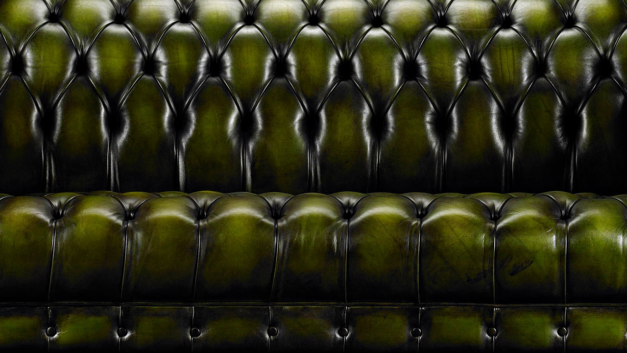  Ralph Waldo Emerson Heirloom Green Chesterfield Sofa
