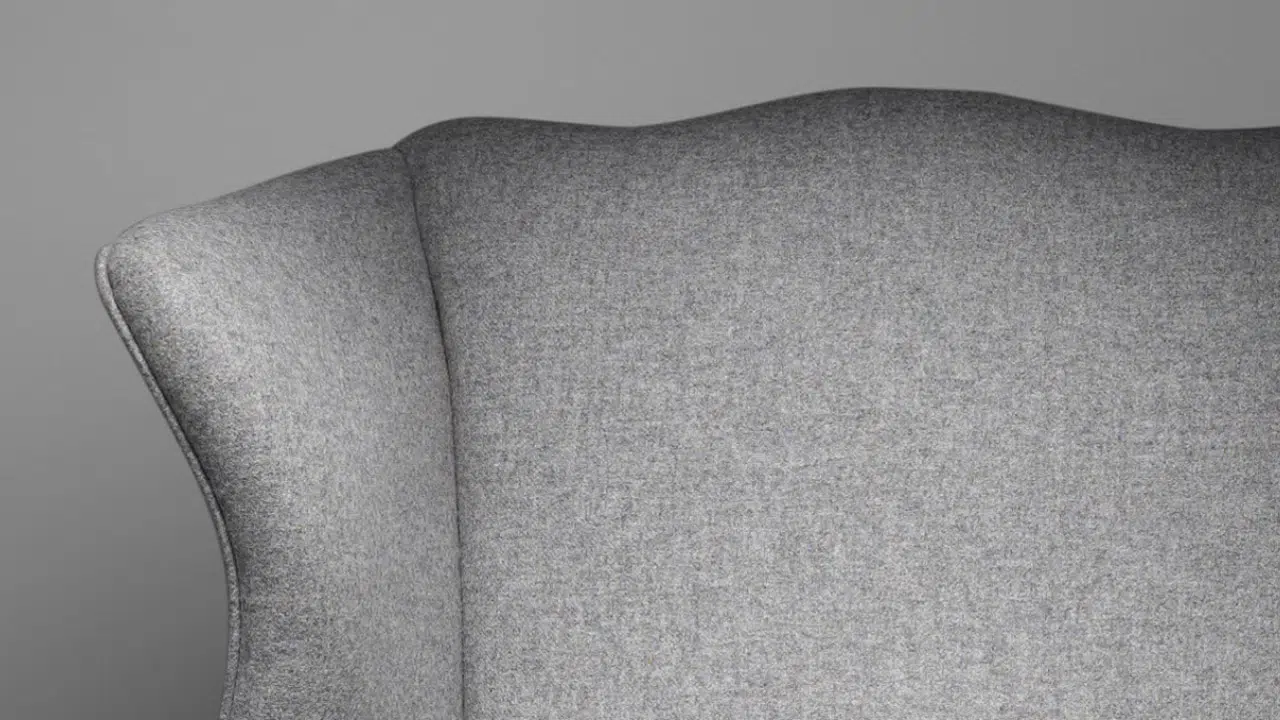 Fauteuil à oreilles Samuel Johnson en laine Ash