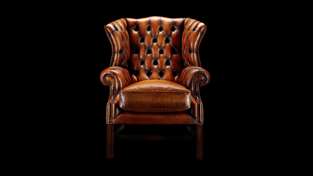 Samuel Johnson heirloom Chesterfield Wing Chair