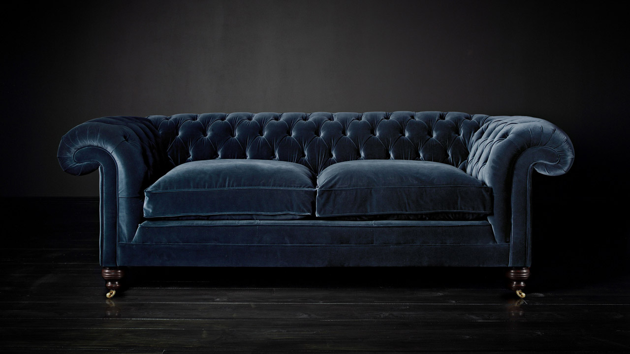 Smuel Johnson Velvet Sofa