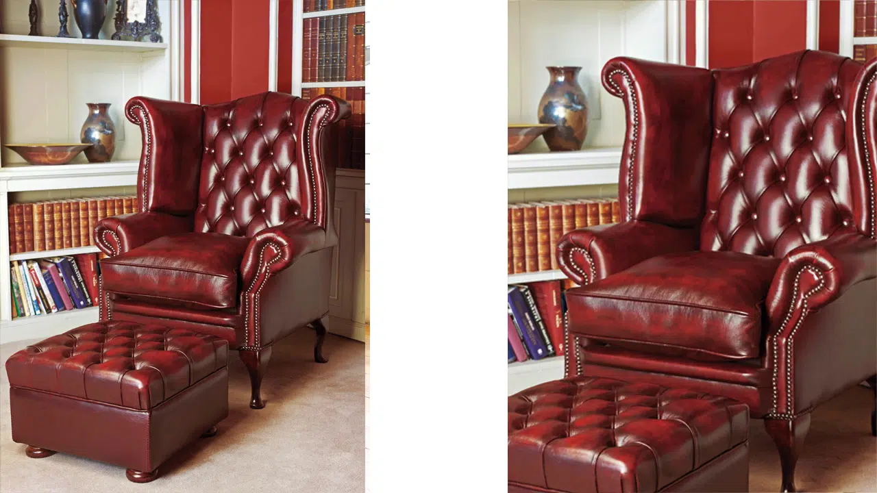 Fauteuil à oreilles Chesterfield Graham