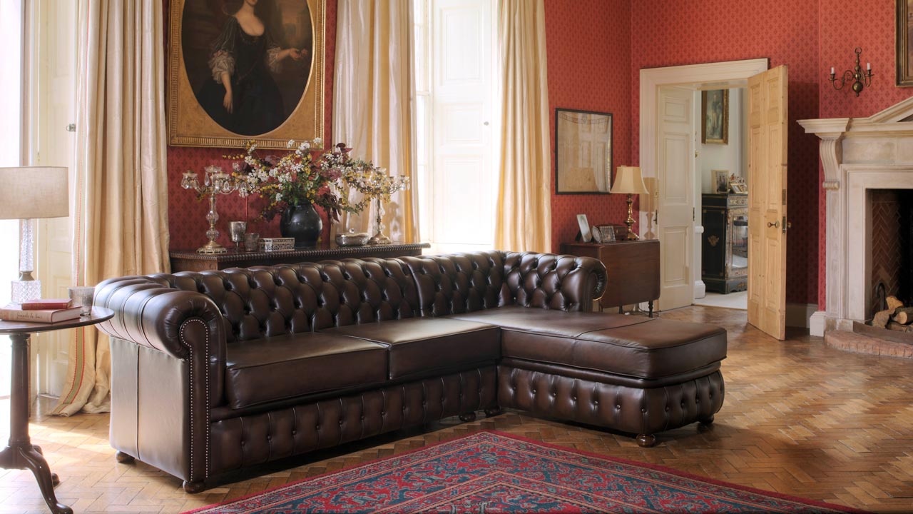 Farringdon Leather Chesterfield Corner Sofa