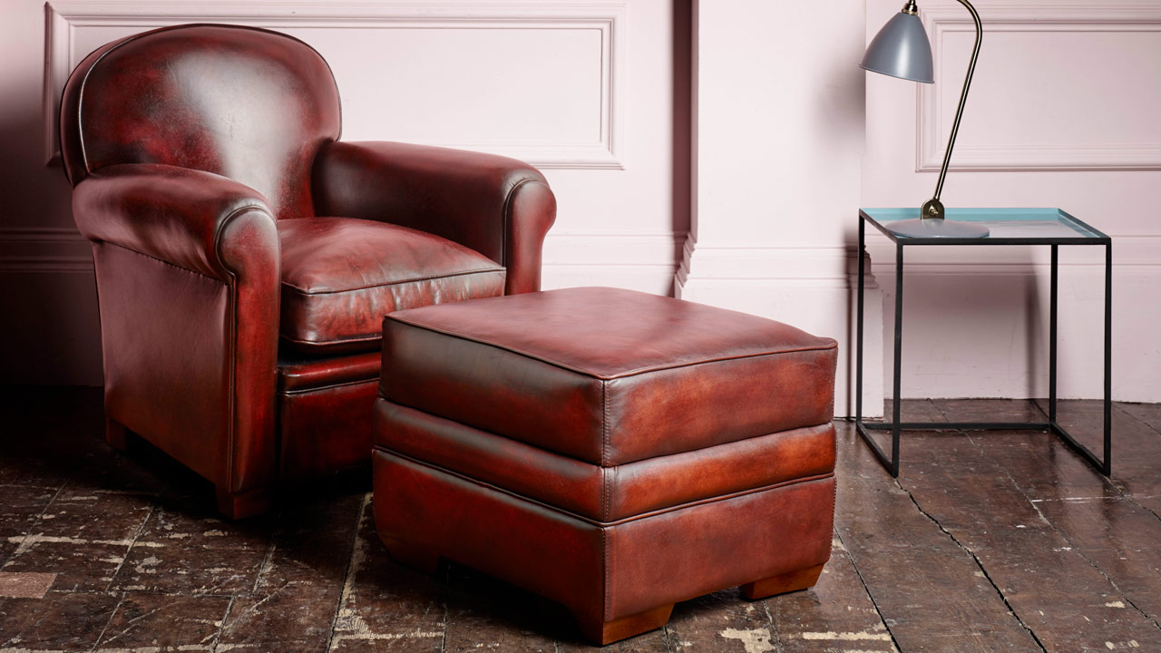 Club Art deco Footstool