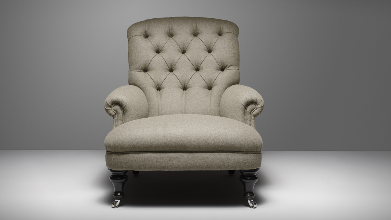 Havelock Ellis Wool Chesterfield Chair 