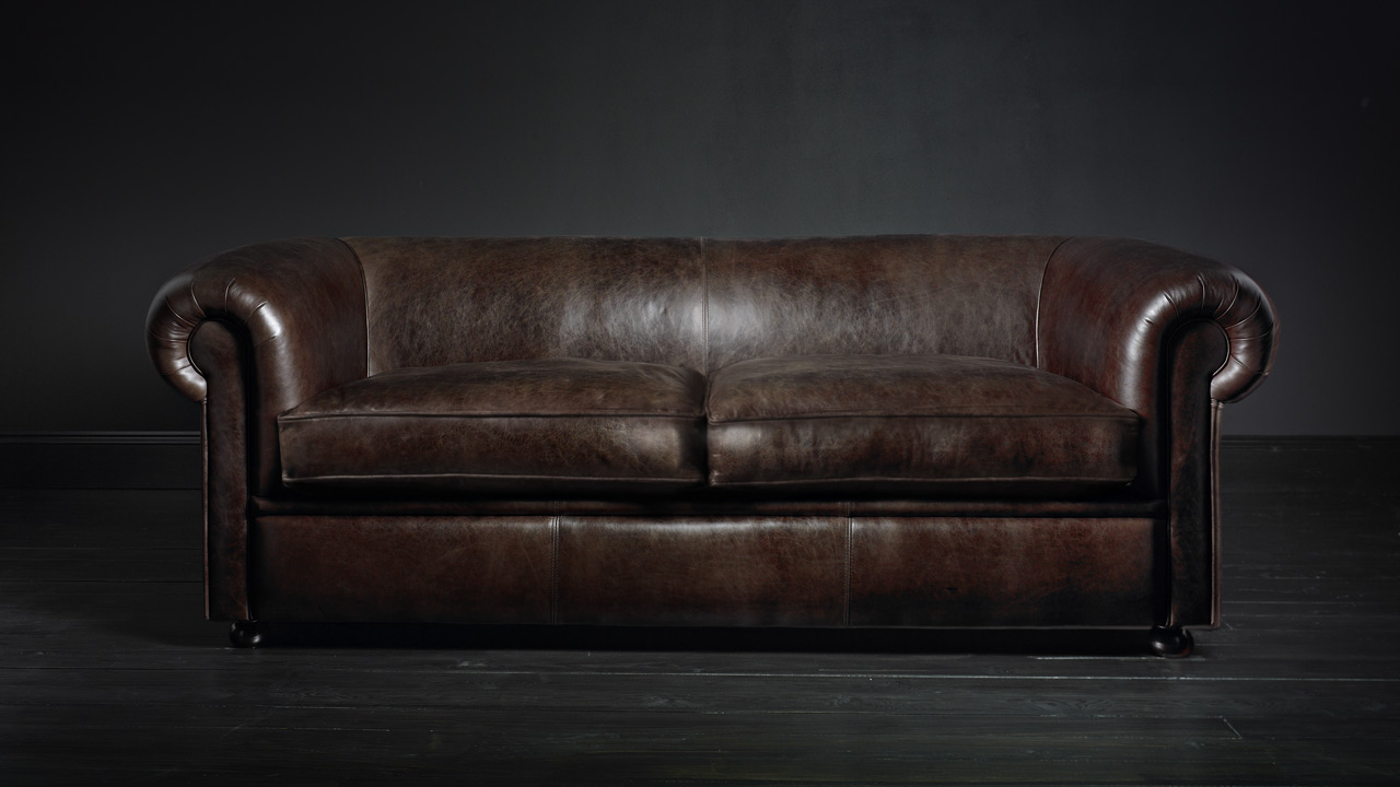 Manhattan Tailored Leather Sofa