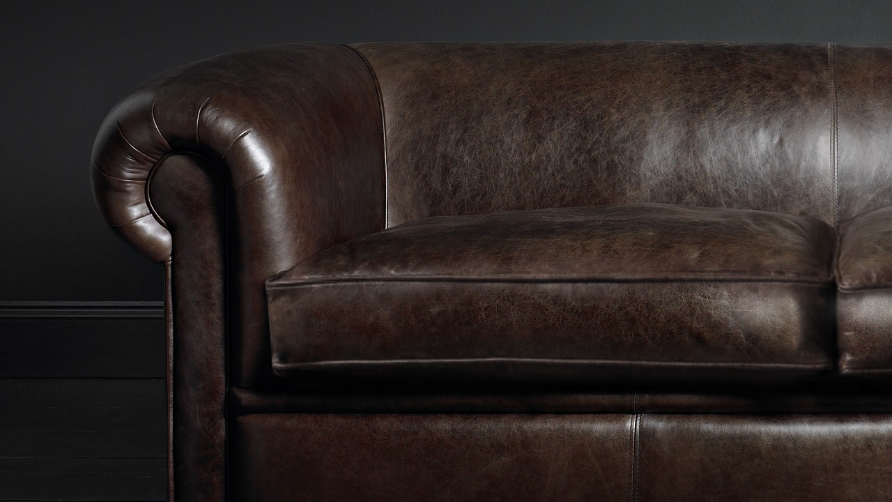 Manhattan Tailored Leather Sofa