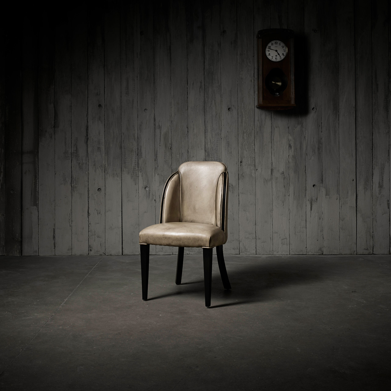 Deco diner premium wingback chair, high quality materials with full grain leather
