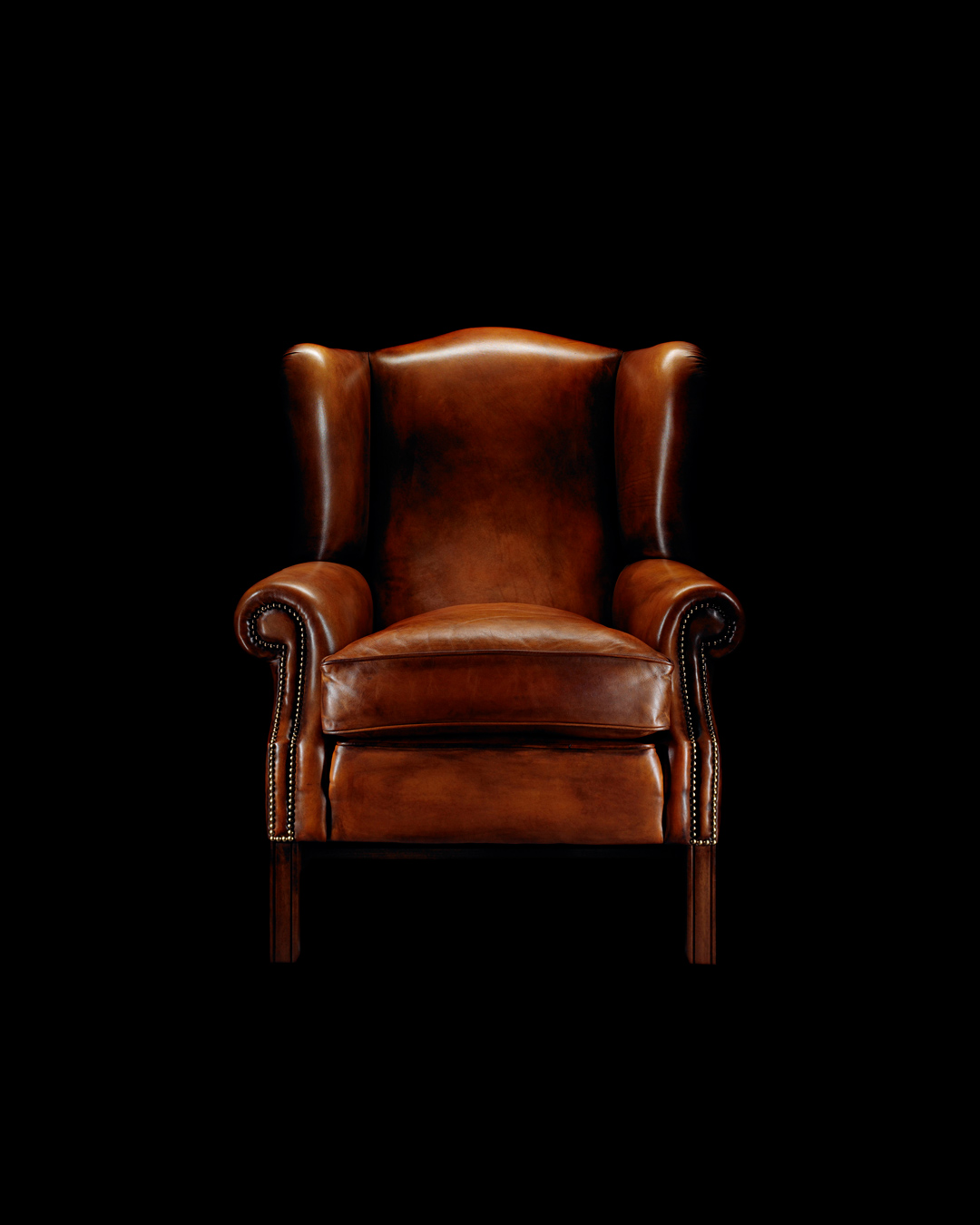 Henry Thoreau hand-coloured leather sofa