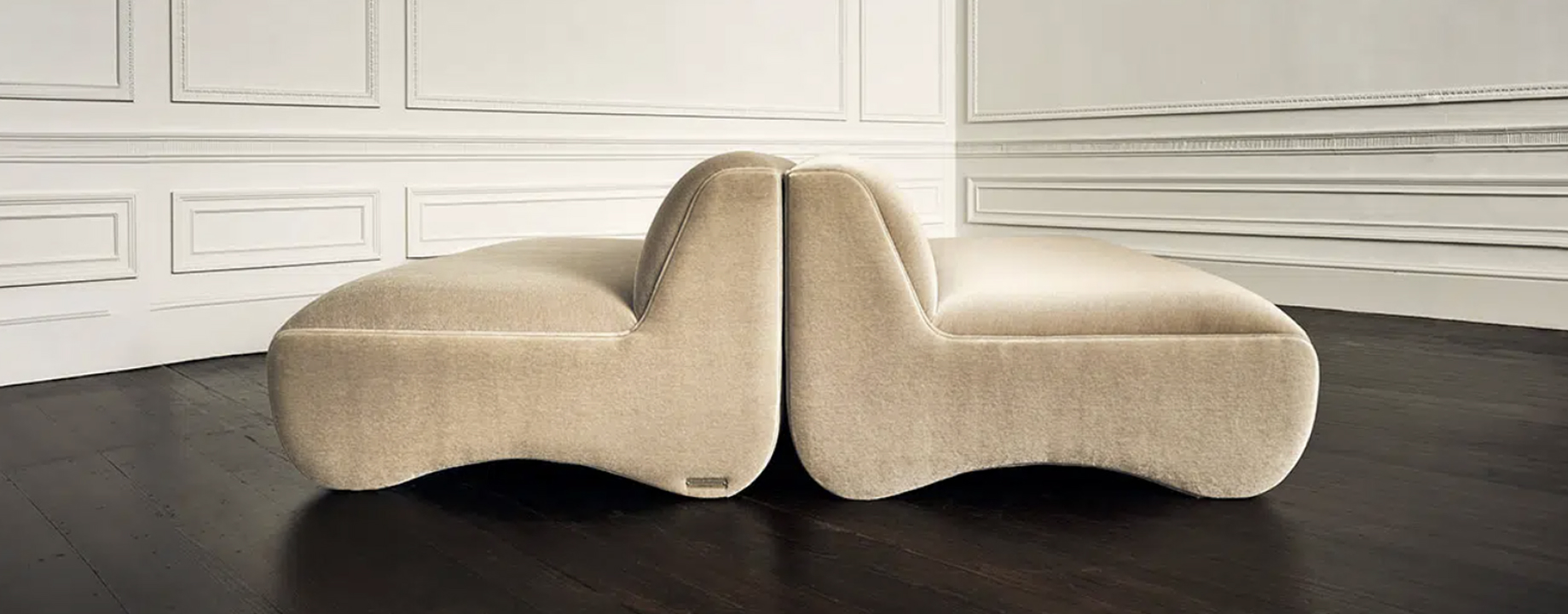 Ribble three seater large white and brown sofa 